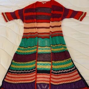 Cecilia Prado crochet open kimono size medium